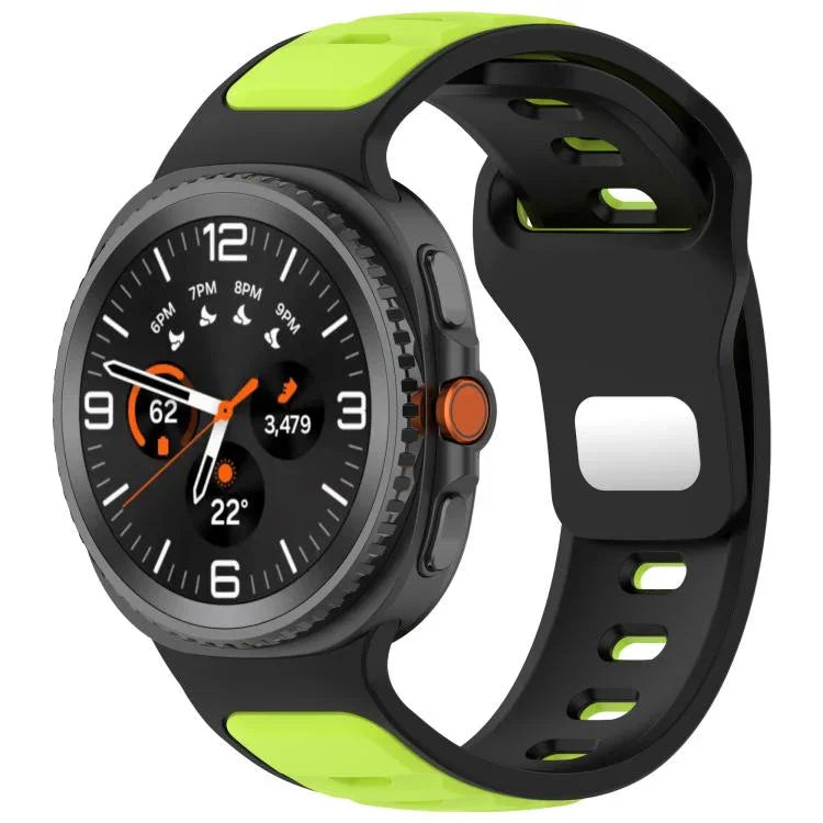 Correia de Relógio em Silicone Bicolor com Fivela Invertida, Para Samsung Galaxy Watch8 / Watch8 Classic