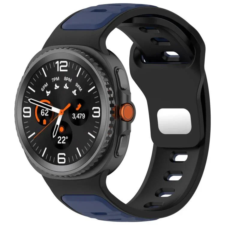 Correia de Relógio em Silicone Bicolor com Fivela Invertida, Para Samsung Galaxy Watch8 / Watch8 Classic