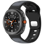Correia de Relógio em Silicone Bicolor com Fivela Invertida, Para Samsung Galaxy Watch8 / Watch8 Classic