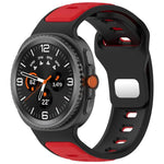 Correia de Relógio em Silicone Bicolor com Fivela Invertida, Para Samsung Galaxy Watch8 / Watch8 Classic