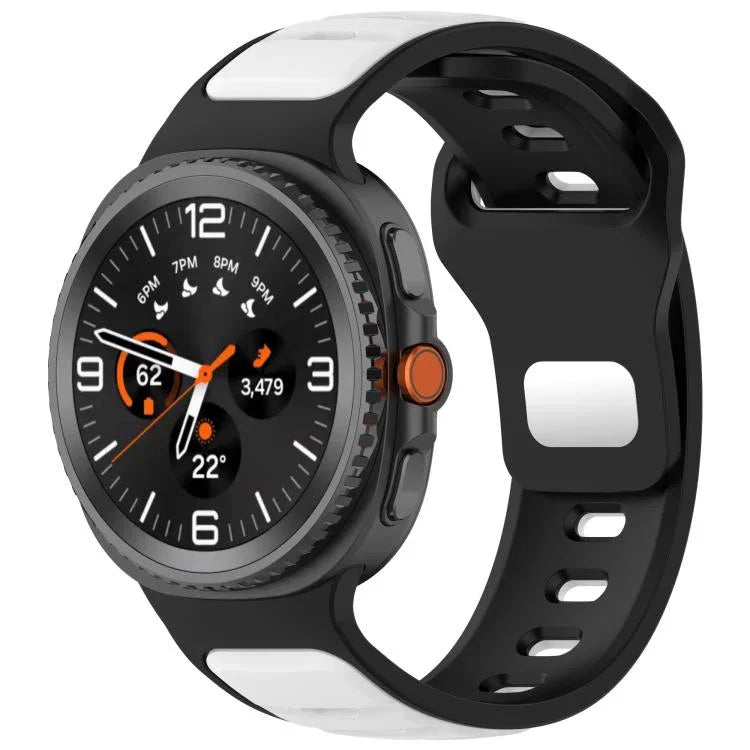 Correia de Relógio em Silicone Bicolor com Fivela Invertida, Para Samsung Galaxy Watch8 / Watch8 Classic