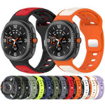 Correia de Relógio em Silicone Bicolor com Fivela Invertida, Para Samsung Galaxy Watch8 / Watch8 Classic
