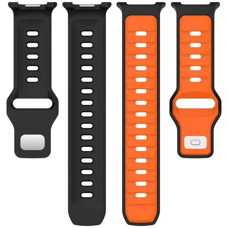 Correia de Relógio em Silicone Bicolor com Fivela Invertida, Para Samsung Galaxy Watch8 / Watch8 Classic