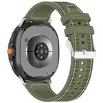 Correia de Relógio em Silicone com Trança Híbrida de Nylon, Para Samsung Galaxy Watch8 / Watch8 Classic