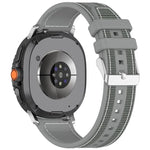 Correia de Relógio em Silicone com Trança Híbrida de Nylon, Para Samsung Galaxy Watch8 / Watch8 Classic