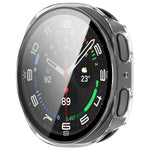 Capa de Relógio Integrada de PC com Filme Temperado, Para Samsung Galaxy Watch8 Classic 46mm, Para Samsung Galaxy Watch 8 44mm, Para Samsung Galaxy Watch 8 40mm