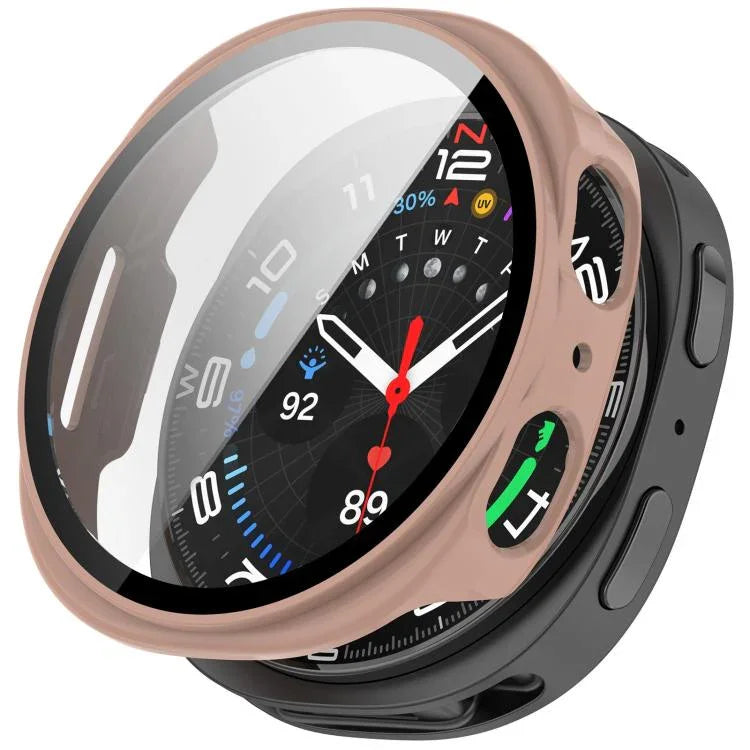 Tempered Film Integrated PC Watch Cover, For Samsung Galaxy Watch8 Classic 46mm, For Samsung Galaxy Watch 8 44mm, For Samsung Galaxy Watch 8 40mm