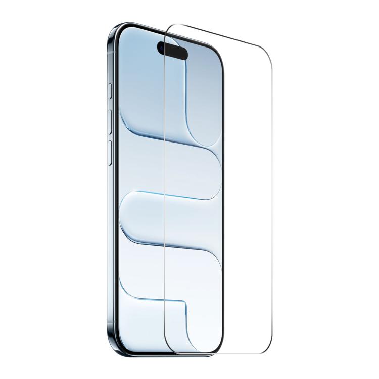 Película de vidro temperado de alumínio-silício de alta dureza 9H com cola espessa sem borda branca e grande borda curva, para iPhone 17 Pro Max, para iPhone 17 Pro, para iPhone 17, para iPhone Air