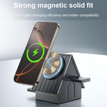 G68 15W Desktop Magnetic Charging Dock 3 in 1 Wireless Charger for Watch / Phone / Earbuds, G68