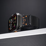 Correia de Relógio Magnética Milanesa em Aço, Para Apple Watch 46mm / 49mm / 45mm / 44mm