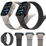 Correia de Relógio Magnética Milanesa em Aço, Para Apple Watch 46mm / 49mm / 45mm / 44mm