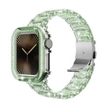 Correia de Relógio com Caixa PC Camaleão em Resina Epóxi, Para Apple Watch Series 10 46mm, Para Apple Watch Series 10 42mm, Para Apple Watch 44mm / 45mm, Para Apple Watch 40mm / 41mm, Para Apple Watch 49mm