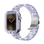 Correia de Relógio com Caixa PC Camaleão em Resina Epóxi, Para Apple Watch Series 10 46mm, Para Apple Watch Series 10 42mm, Para Apple Watch 44mm / 45mm, Para Apple Watch 40mm / 41mm, Para Apple Watch 49mm