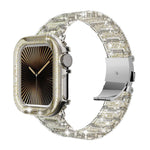 Correia de Relógio com Caixa PC Camaleão em Resina Epóxi, Para Apple Watch Series 10 46mm, Para Apple Watch Series 10 42mm, Para Apple Watch 44mm / 45mm, Para Apple Watch 40mm / 41mm, Para Apple Watch 49mm