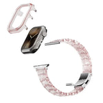 Correia de Relógio com Caixa PC Camaleão em Resina Epóxi, Para Apple Watch Series 10 46mm, Para Apple Watch Series 10 42mm, Para Apple Watch 44mm / 45mm, Para Apple Watch 40mm / 41mm, Para Apple Watch 49mm