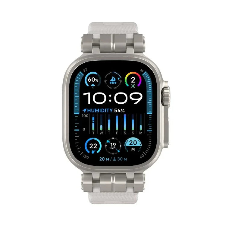 Correia de Relógio TPU da Série Funcional H016 com Textura Twill, Para Apple Watch 46mm / 49mm / 45mm / 44mm