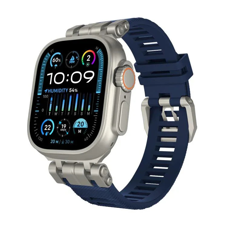 Correia de Relógio TPU da Série Funcional H016 com Textura Twill, Para Apple Watch 46mm / 49mm / 45mm / 44mm