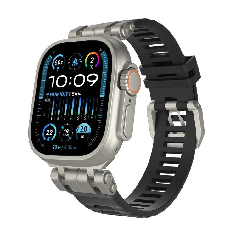 Correia de Relógio TPU da Série Funcional H016 com Textura Twill, Para Apple Watch 46mm / 49mm / 45mm / 44mm