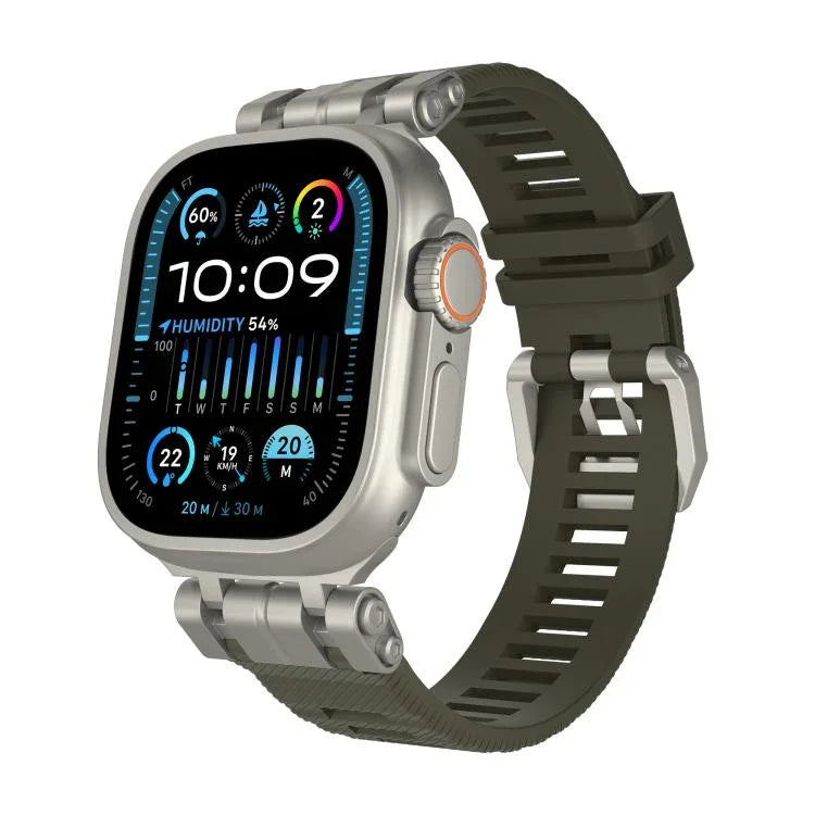 Correia de Relógio TPU da Série Funcional H016 com Textura Twill, Para Apple Watch 46mm / 49mm / 45mm / 44mm
