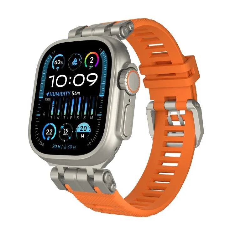 Correia de Relógio TPU da Série Funcional H016 com Textura Twill, Para Apple Watch 46mm / 49mm / 45mm / 44mm