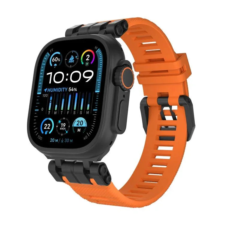 Correia de Relógio TPU da Série Funcional H016 com Textura Twill, Para Apple Watch 46mm / 49mm / 45mm / 44mm