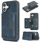 Capa de telemóvel em pele Kalebol com bolsa para cartões magnética MagSafe forte e dobrável em duas partes, para iPhone 17 Pro Max, para iPhone 17 Pro, para iPhone 17, para iPhone Air