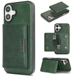 Capa de telemóvel em pele Kalebol com bolsa para cartões magnética MagSafe forte e dobrável em duas partes, para iPhone 17 Pro Max, para iPhone 17 Pro, para iPhone 17, para iPhone Air