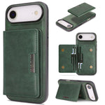 Capa de telemóvel em pele Kalebol com bolsa para cartões magnética MagSafe forte e dobrável em duas partes, para iPhone 17 Pro Max, para iPhone 17 Pro, para iPhone 17, para iPhone Air