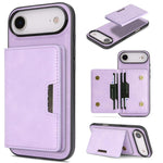 Capa de telemóvel em pele Kalebol com bolsa para cartões magnética MagSafe forte e dobrável em duas partes, para iPhone 17 Pro Max, para iPhone 17 Pro, para iPhone 17, para iPhone Air