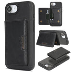 Capa de telemóvel em pele Kalebol com bolsa para cartões magnética MagSafe forte e dobrável em duas partes, para iPhone 17 Pro Max, para iPhone 17 Pro, para iPhone 17, para iPhone Air