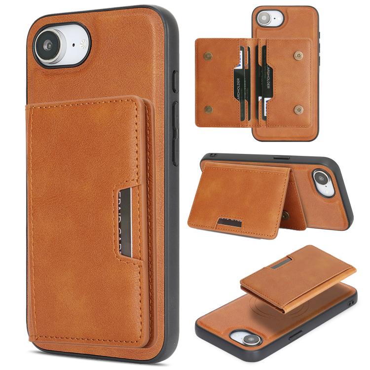 Capa de telemóvel em pele Kalebol com bolsa para cartões magnética MagSafe forte e dobrável em duas partes, para iPhone 17 Pro Max, para iPhone 17 Pro, para iPhone 17, para iPhone Air