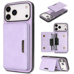 Capa de telemóvel em pele Kalebol com bolsa para cartões magnética MagSafe forte e dobrável em duas partes, para iPhone 17 Pro Max, para iPhone 17 Pro, para iPhone 17, para iPhone Air
