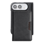 Capa de telemóvel em pele Kalebol com bolsa para cartões magnética MagSafe forte e dobrável em duas partes, para iPhone 17 Pro Max, para iPhone 17 Pro, para iPhone 17, para iPhone Air
