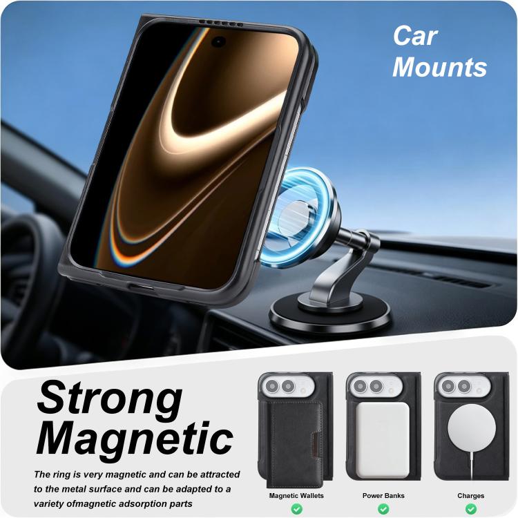 Capa de telemóvel em pele Kalebol com bolsa para cartões magnética MagSafe forte e dobrável em duas partes, para iPhone 17 Pro Max, para iPhone 17 Pro, para iPhone 17, para iPhone Air