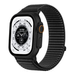 Correia de Relógio em Nylon Trançado com Fecho de Gancho e Argola e Interface Metálica, Para Apple Watch 46mm / 49mm / 45mm / 44mm, Para Apple Watch 42mm / 41mm / 40mm / 38mm