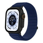 Correia de Relógio em Nylon Trançado com Fecho de Gancho e Argola e Interface Metálica, Para Apple Watch 46mm / 49mm / 45mm / 44mm, Para Apple Watch 42mm / 41mm / 40mm / 38mm