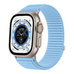 Correia de Relógio em Nylon Trançado com Fecho de Gancho e Argola e Interface Metálica, Para Apple Watch 46mm / 49mm / 45mm / 44mm, Para Apple Watch 42mm / 41mm / 40mm / 38mm