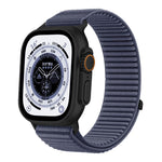 Correia de Relógio em Nylon Trançado com Fecho de Gancho e Argola e Interface Metálica, Para Apple Watch 46mm / 49mm / 45mm / 44mm, Para Apple Watch 42mm / 41mm / 40mm / 38mm