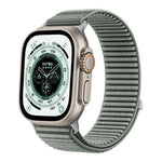 Correia de Relógio em Nylon Trançado com Fecho de Gancho e Argola e Interface Metálica, Para Apple Watch 46mm / 49mm / 45mm / 44mm, Para Apple Watch 42mm / 41mm / 40mm / 38mm