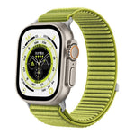 Correia de Relógio em Nylon Trançado com Fecho de Gancho e Argola e Interface Metálica, Para Apple Watch 46mm / 49mm / 45mm / 44mm, Para Apple Watch 42mm / 41mm / 40mm / 38mm