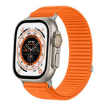 Correia de Relógio em Nylon Trançado com Fecho de Gancho e Argola e Interface Metálica, Para Apple Watch 46mm / 49mm / 45mm / 44mm, Para Apple Watch 42mm / 41mm / 40mm / 38mm