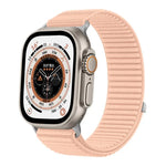 Correia de Relógio em Nylon Trançado com Fecho de Gancho e Argola e Interface Metálica, Para Apple Watch 46mm / 49mm / 45mm / 44mm, Para Apple Watch 42mm / 41mm / 40mm / 38mm