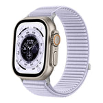 Correia de Relógio em Nylon Trançado com Fecho de Gancho e Argola e Interface Metálica, Para Apple Watch 46mm / 49mm / 45mm / 44mm, Para Apple Watch 42mm / 41mm / 40mm / 38mm