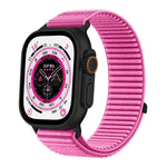 Correia de Relógio em Nylon Trançado com Fecho de Gancho e Argola e Interface Metálica, Para Apple Watch 46mm / 49mm / 45mm / 44mm, Para Apple Watch 42mm / 41mm / 40mm / 38mm