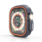 Capa Protetora PC Bicolor Meio Envolvente, Para Apple Watch 44mm / 45mm, Para Apple Watch Ultra 49mm