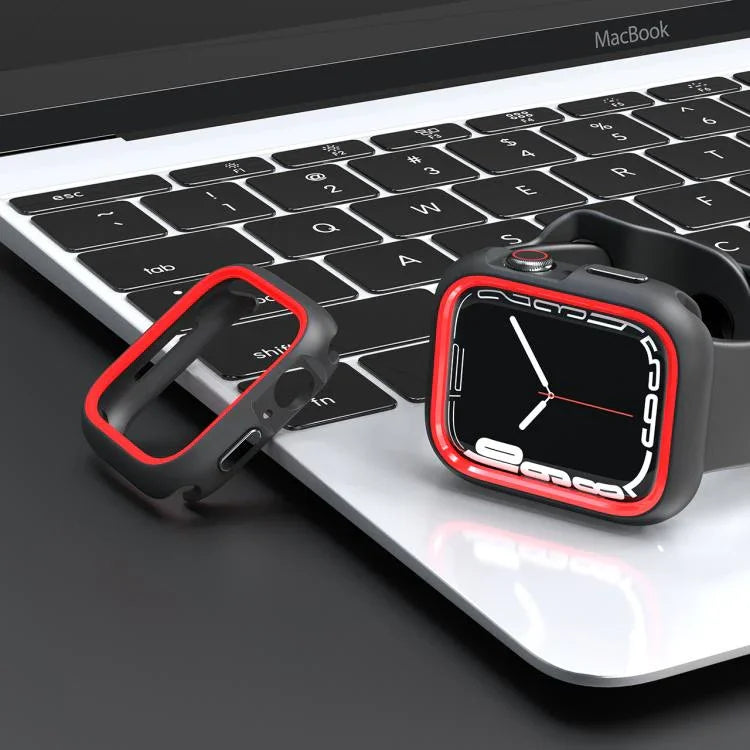 Capa Protetora PC Bicolor Meio Envolvente, Para Apple Watch 44mm / 45mm, Para Apple Watch Ultra 49mm
