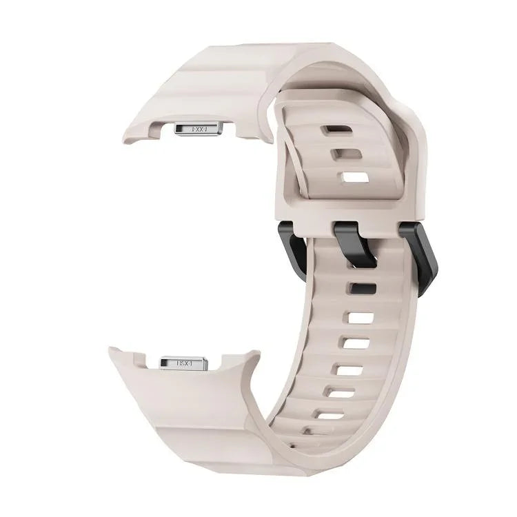 Pulseira de Relógio em Silicone com Fivela Preta Wave, Para Samsung Galaxy Watch8 / Watch8 Classic
