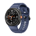 Pulseira de Relógio em Silicone com Fivela Preta Wave, Para Samsung Galaxy Watch8 / Watch8 Classic
