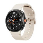 Pulseira de Relógio em Silicone com Costura e Cor Sólida para Samsung Galaxy Watch8 / Watch8 Classic, S, M
