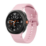 Pulseira de Relógio em Silicone com Costura e Cor Sólida para Samsung Galaxy Watch8 / Watch8 Classic, S, M